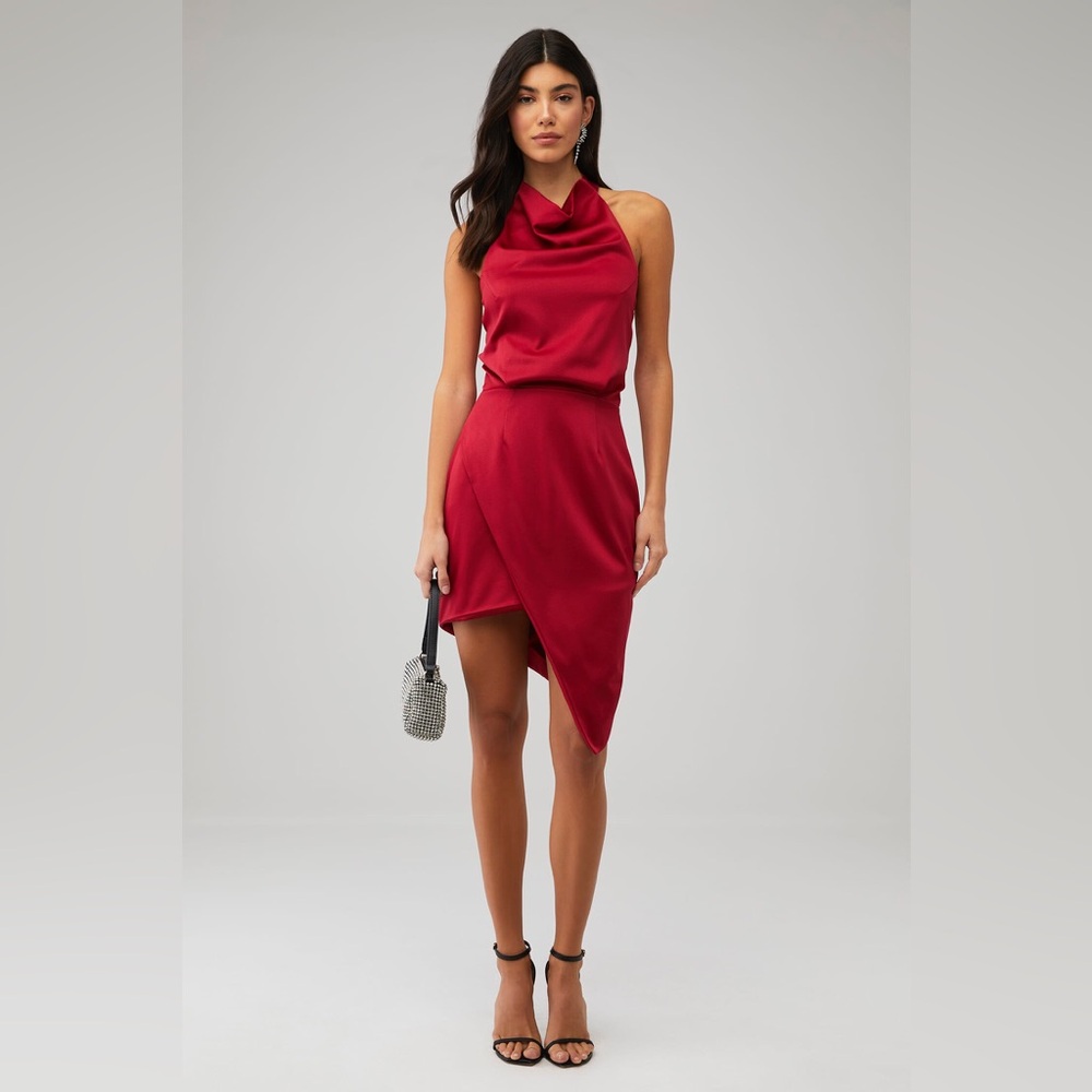 Revolve ELLIATT CAMO DRESS in Merlot Small